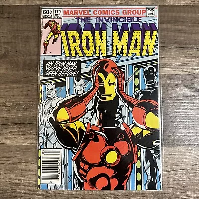 Buy Iron Man #170 - 1st James Rhodes As Iron Man Marvel 1983 Newsstand • 20.65£