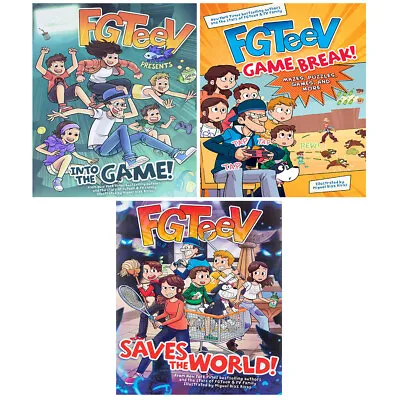 Buy Fgteev Collection 3 Books Set FGTeeV Presents, Game Break, Saves The World NEW • 22.99£