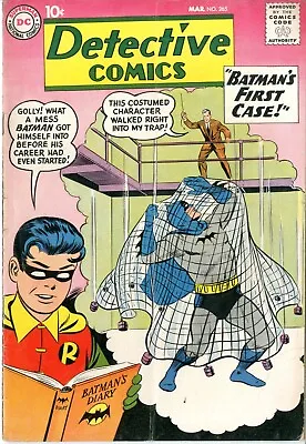 Buy Detective Comics  # 265   VERY GOOD   March 1959    Batman's Origin Retold • 100.08£