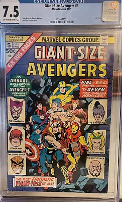 Buy Giant Size Avengers 5 CGC 7.5 • 55.96£