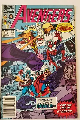 Buy Avengers #316 (Marvel Comics, 1990) Spider-Man, Nebula, Starfox • 2.39£