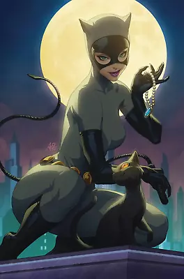 Buy CATWOMAN #14 B Stanley Lau Artgerm Animated CARD STOCK Variant Year Of The Villa • 8.22£