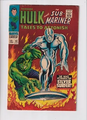 Buy Tales To Astonish (1959) #  93 UK Price (5.0-VGF) (1929762) Hulk Vs Silver Su... • 180£
