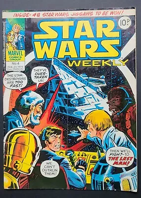 Buy Star Wars Weekly Marvel  No 4 Feb 29 1978 • 8£