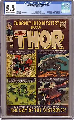 Buy Thor Journey Into Mystery #119 CGC 5.5 1965 4224221025 1st App. Hogun • 84.06£