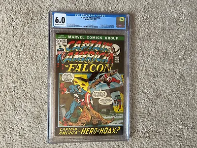 Buy Captain America #153 Cgc 6.0 Falcon 1st 1950's Captain America Bucky 1972 Key • 98.82£