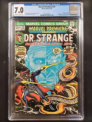 Buy Marvel Premiere 10 (CGC 7.0) Dr. Strange 1st Shuma-Gorath Death Of Ancient One • 59.58£