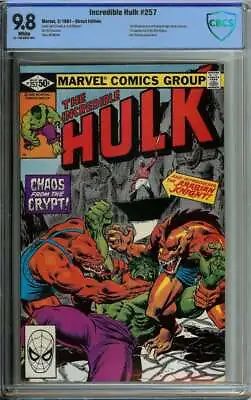 Buy Incredible Hulk #257 Cbcs 9.8 White Pages // 1st App Arabian Knight Marvel 1981 • 141.97£