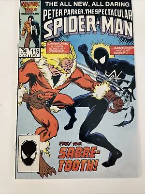 Buy Spectacular Spider-Man #116 1st Appearance Foreigner Marvel Comics 1986 • 9.06£