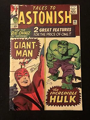 Buy Tales To Astonish 60 4.0 4.5 Marvel 1964 Giant Man Hulk 1st Solo Hulk In Tta Vw • 71.15£