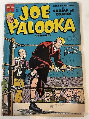 Buy Joe Palooka Adventures #84 July 1954 Lil Max, Harvey Comics Boxing Ring Cover • 6.37£