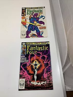 Buy Fantastic Four #243 & #244 Marvel Comics Frankie Ray As Nova Bronze Age VG #820 • 32.13£