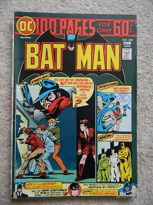 Buy BATMAN #259 - DC Comics - Dec 1974 - 100 PAGE SPECIAL -  BATMAN And THE SHADOW • 25£