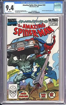 Buy Amazing Spider-Man Annual 23 CGC 9.4 4180289002 Atlantis She-Hulk & Abomination • 55.31£