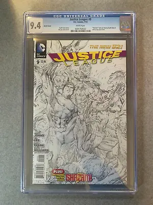 Buy Justice League #9 - Jul 2012 - Limited 1:200 Incentive Sketch Variant - CGC 9.4 • 47.50£