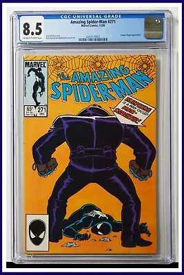 Buy Amazing Spider-Man #271 CGC Graded 8.5 Marvel 1985 Of White Pages Comic Book. • 47.51£