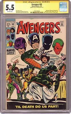 Buy Avengers #60 CGC 5.5 SS Roy Thomas 1969 2745745004 • 127.10£