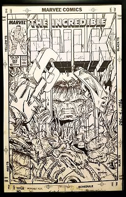 Buy Incredible Hulk #343 Todd McFarlane 11x17 FRAMED Original Art Poster Marvel Comi • 47.20£