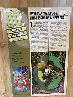 Buy DC Vertigo Direct Currents #73 April 1994. Green Lantern #51 The First Issue • 5£
