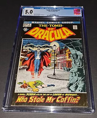 Buy Tomb Of Dracula #2 2nd Appearance Of Dracula CGC 5.0 Marvel 1972 Graded Comic • 52.97£