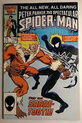 Buy Marvel Comics The Spectacular Spider-Man #116 1st Appearance Foreigner VF+ 8.5 • 36.14£