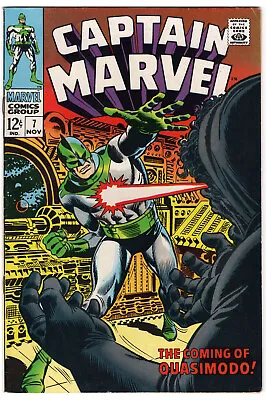 Buy Captain Marvel Vol 1 No 7 Nov 1968 (VFN) (8.0) Silver Age • 37.99£