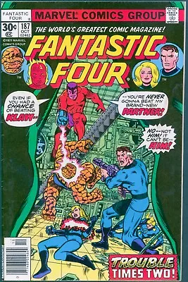 Buy Fantastic Four 187 VG 4.0 Marvel 1977 • 6.27£
