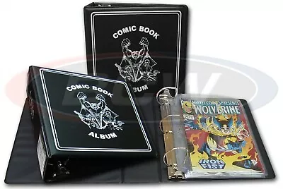 Buy BCW 3   Comic Book Collector's Album (Black) 3 Ring Binder Holds Pocket Pages • 13.31£