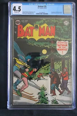 Buy Batman #78 - Dc Comics 1953 - Slabbed Cgc 4.5 • 491.40£