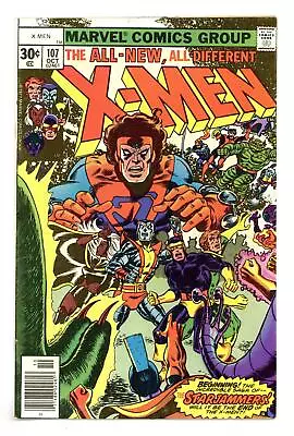 Buy Uncanny X-Men #107 FN- 5.5 1977 1st Full App. Starjammers • 59.37£