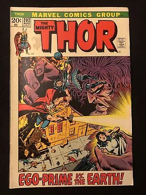 Buy Thor 202 4.5 Marvel 1972 Picture Frame Ego Prime Bs The Earth Bd • 9.58£