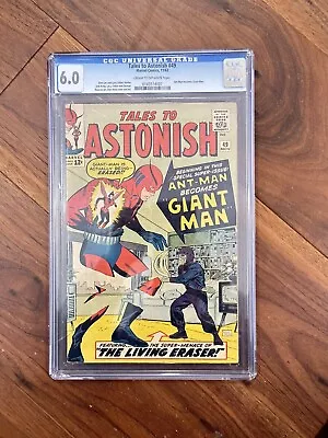 Buy Tales To Astonish #49 CGC 6.0 Cream To OW  Ant-Man Becomes Giant-Man, Damage!! • 217.42£