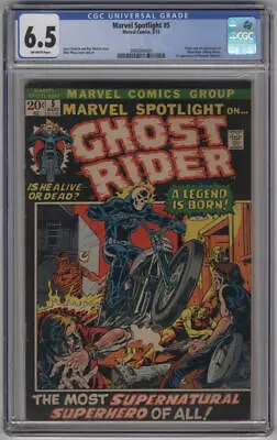 Buy Marvel Spotlight #5 1st Ghost Rider Johnny Blaze CGC 6.5 Off White Pages Key • 1,108.52£