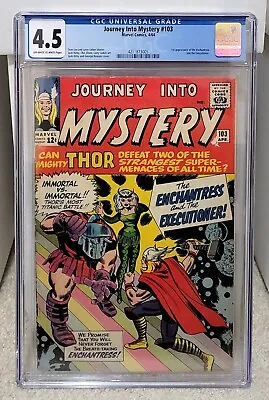 Buy Journey Into Mystery #103 (1964) CGC 4.5 - 1st Enchantress & Executioner Marvel • 225.16£