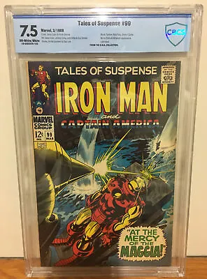 Buy Tales Of Suspense #99 Cbcs 7.5 Last Issue Dna Collection Zemo Whiplash Panther • 237.18£