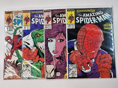 Buy Amazing Spider-Man 307 309 313 318 DIRECT Todd McFarlane 4 Book Copper Age Lot • 39.42£