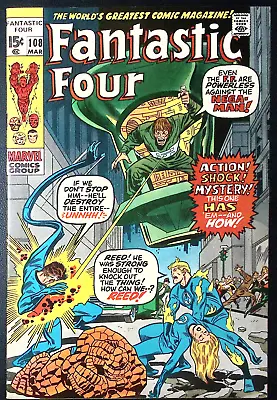 Buy Fantastic Four #108 NM 9.4  1st App. Of Nega-Man; Janus; Last Kirby Issue • 80.02£