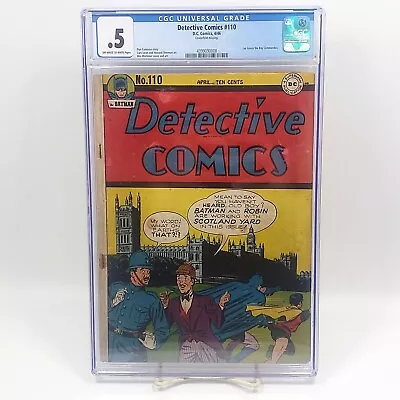 Buy Detective Comics #110 (1946) [D.C. Comics] (CGC: 0.5) • 197.65£