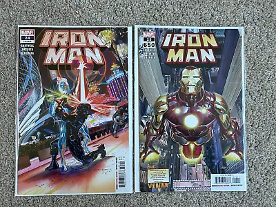 Buy Iron Man #24 & 25 [LGY #649 & 650] Alex Ross Main Cover (Marvel, 2022) • 3£