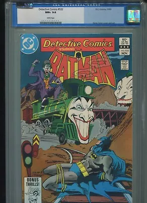 Buy Detective Comics #532 CGC 9.6 (1983) Batman Green Arrow Joker White Pages • 118.59£