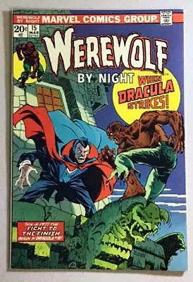 Buy Werewolf By Night #15 Marvel 1974 NM+ 9.6 Tomb Of Dracula Crossover • 220.58£
