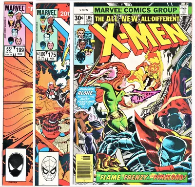 Buy X-Men #105 #175 #199 (1977-85) Phoenix/ Fire Lord 1st Rachel Summers Madalyn Wed • 126.14£