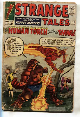Buy STRANGE TALES #116--1st THING Crossover--1963--Human Torch-- • 65.23£