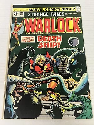 Buy Marvel Comics Strange Tales Warlock Trapped On Death Ship Issue 179 Comic 1975 • 22.39£
