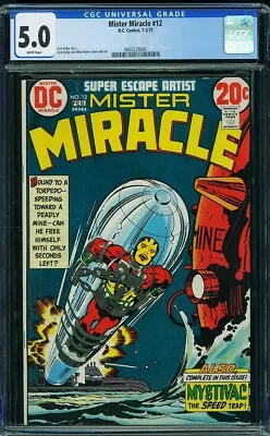 Buy Mister Miracle #12 (DC, 1-2/73) CGC 5.0 VG/FN {JACK KIRBY Story} • 39.32£