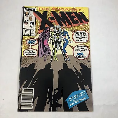 Buy Uncanny X-Men 244 Marvel Comics May 1989 1st App Jubilee M Squad Claremont • 28.78£