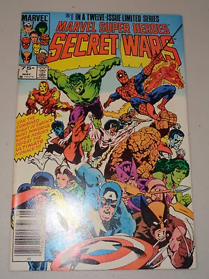 Buy MARVEL SUPER HEROES SECRET WARS #1 (1984 ; Newsstand Variant ; Superb NM- Cond.) • 39.94£