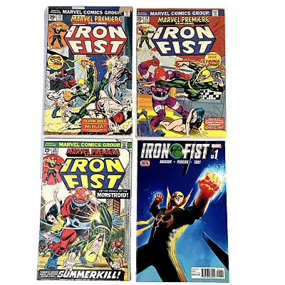 Buy IRON FIST Vol. 5 #1 & MARVEL PREMIERE Iron Fist Vol. 1 #18, 22 & 24    Lot Of 4 • 14.84£
