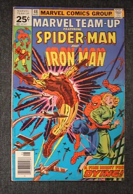 Buy Marvel Team-Up Spider-Man Iron Man #48 A Fine Night For Dying 1976 • 3.96£