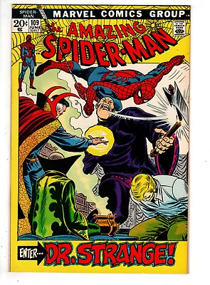 Buy Amazing Spider-man #109 (1972) - Grade 8.0 - Doctor Strange Appearance! • 63.15£